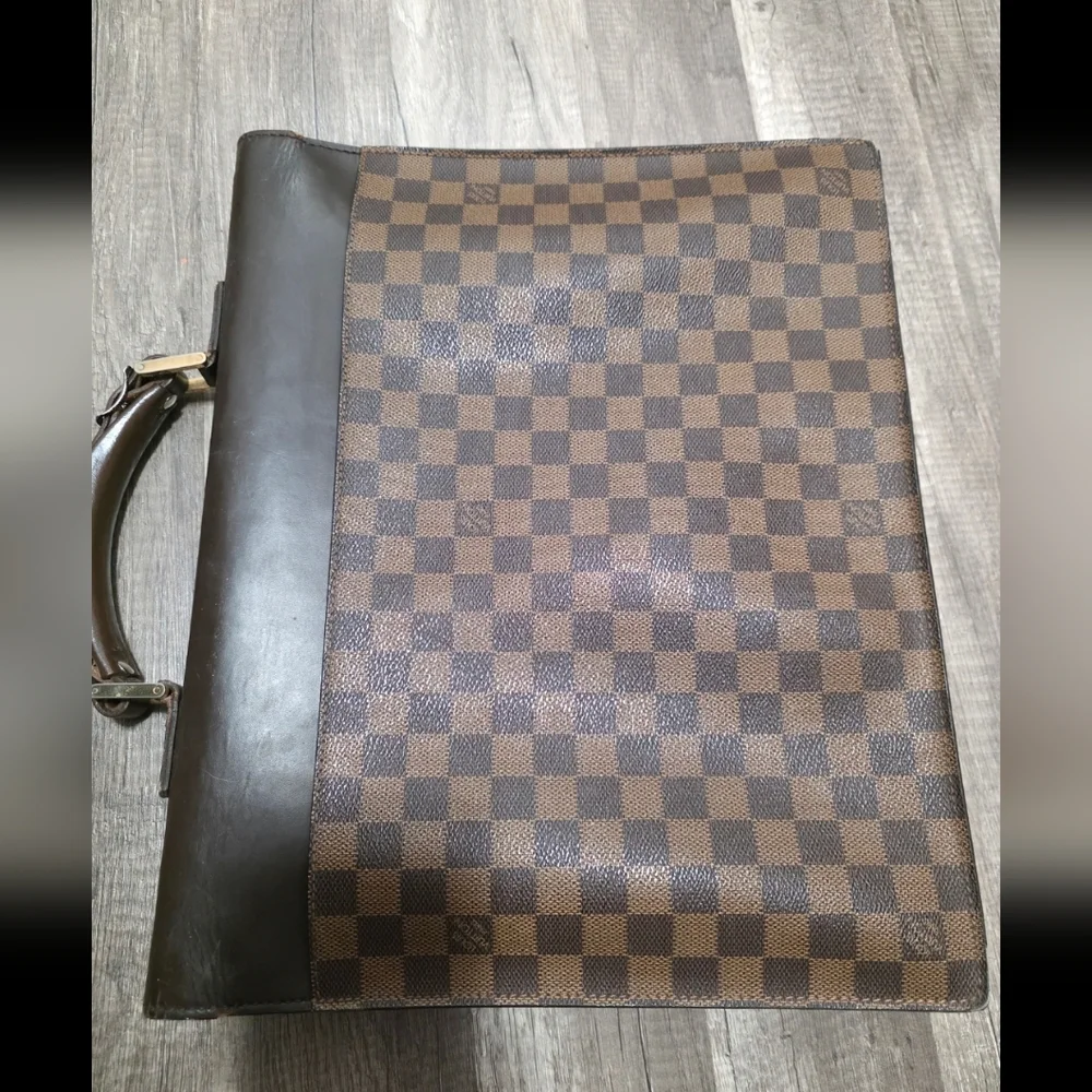 Louis Vuitton Vintage 1998 Altona Damier Ebene Bag Briefcase Classy y2k laptop